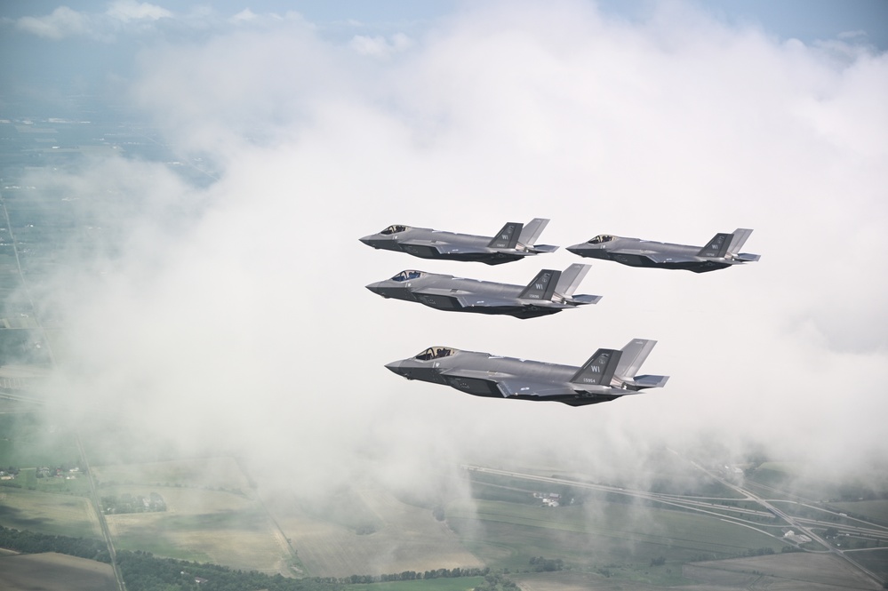 F-35 Lightning II in the Clouds