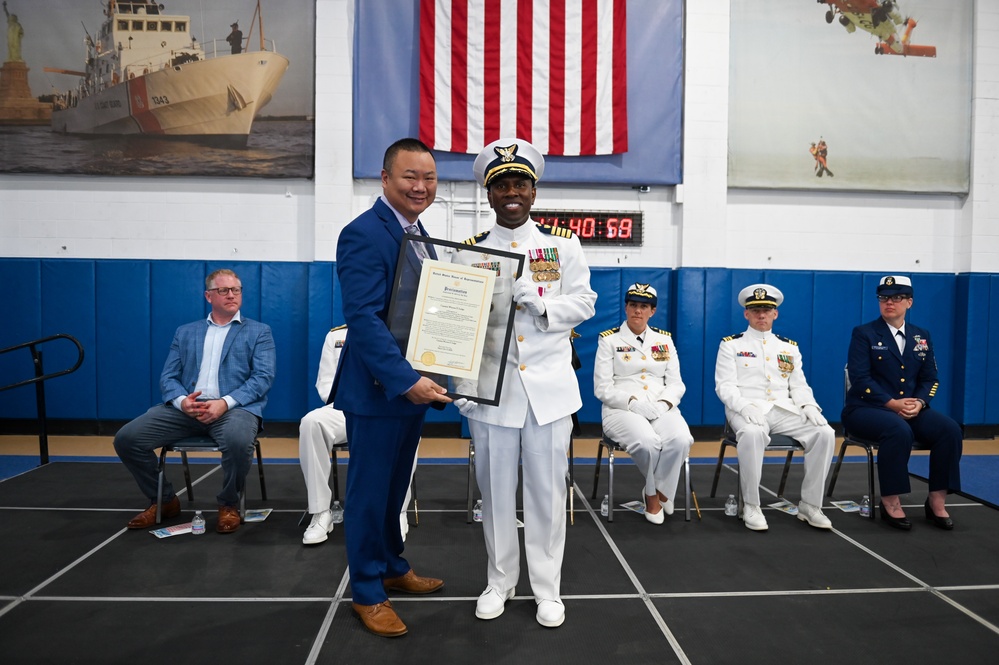 U.S. Coast Guard Training Center Cape May holds Change of Command Ceremony