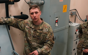 Airmen with previous experience in missile maintenance give tours to airmen from different Air Force Specialty Codes