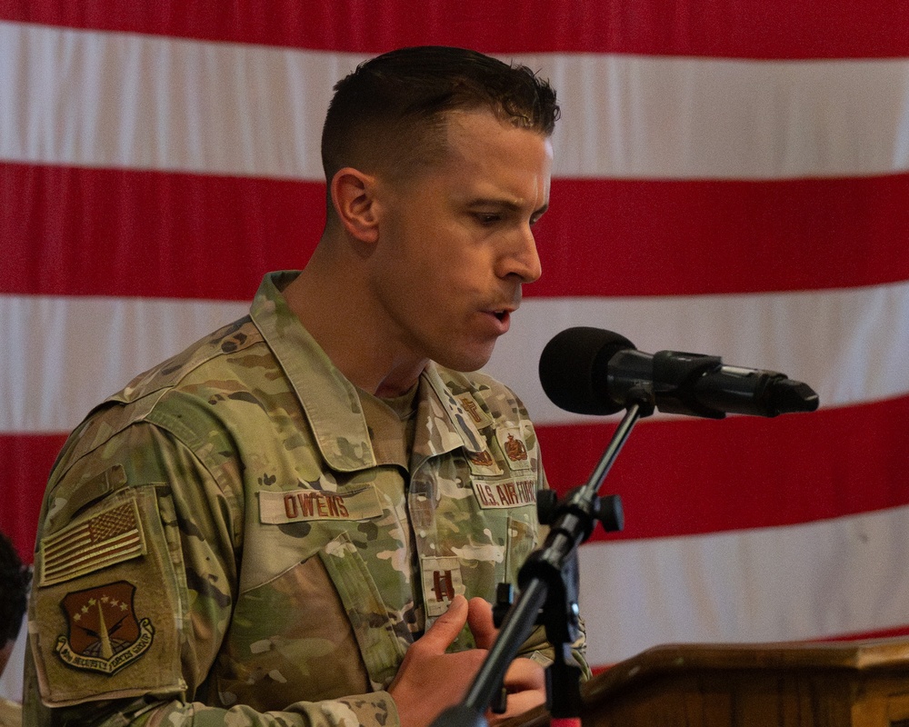 90th Security Forces Squadron Change of Command