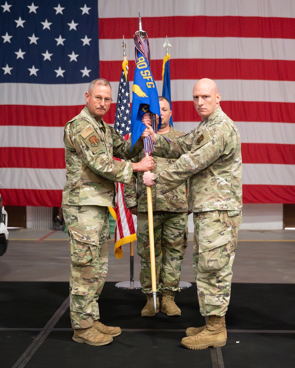 90th Security Forces Squadron Change of Command