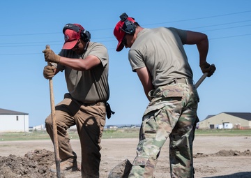 341 CES and 819 RHS team up to construct new parking lot