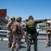 Task Force Sapper Marines speak with U.S. Border Patrol agent