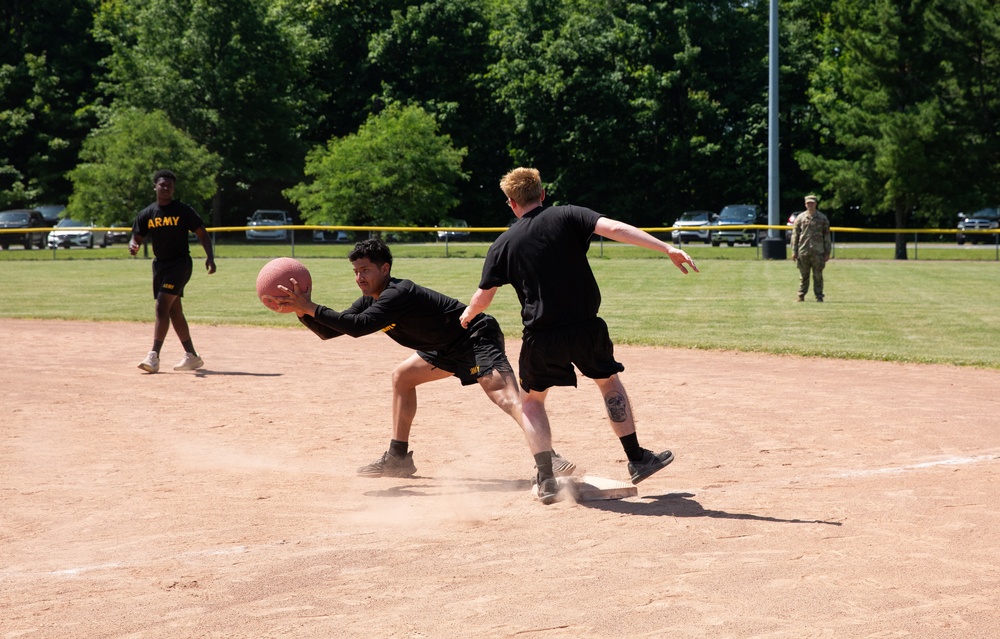 Soldiers Kick into Action During the Mountain Fest 2025 Kickball Tournament