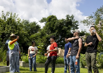 Cherry Point Marines get to digging at local community garden!