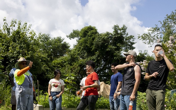 Cherry Point Marines get to digging at local community garden!