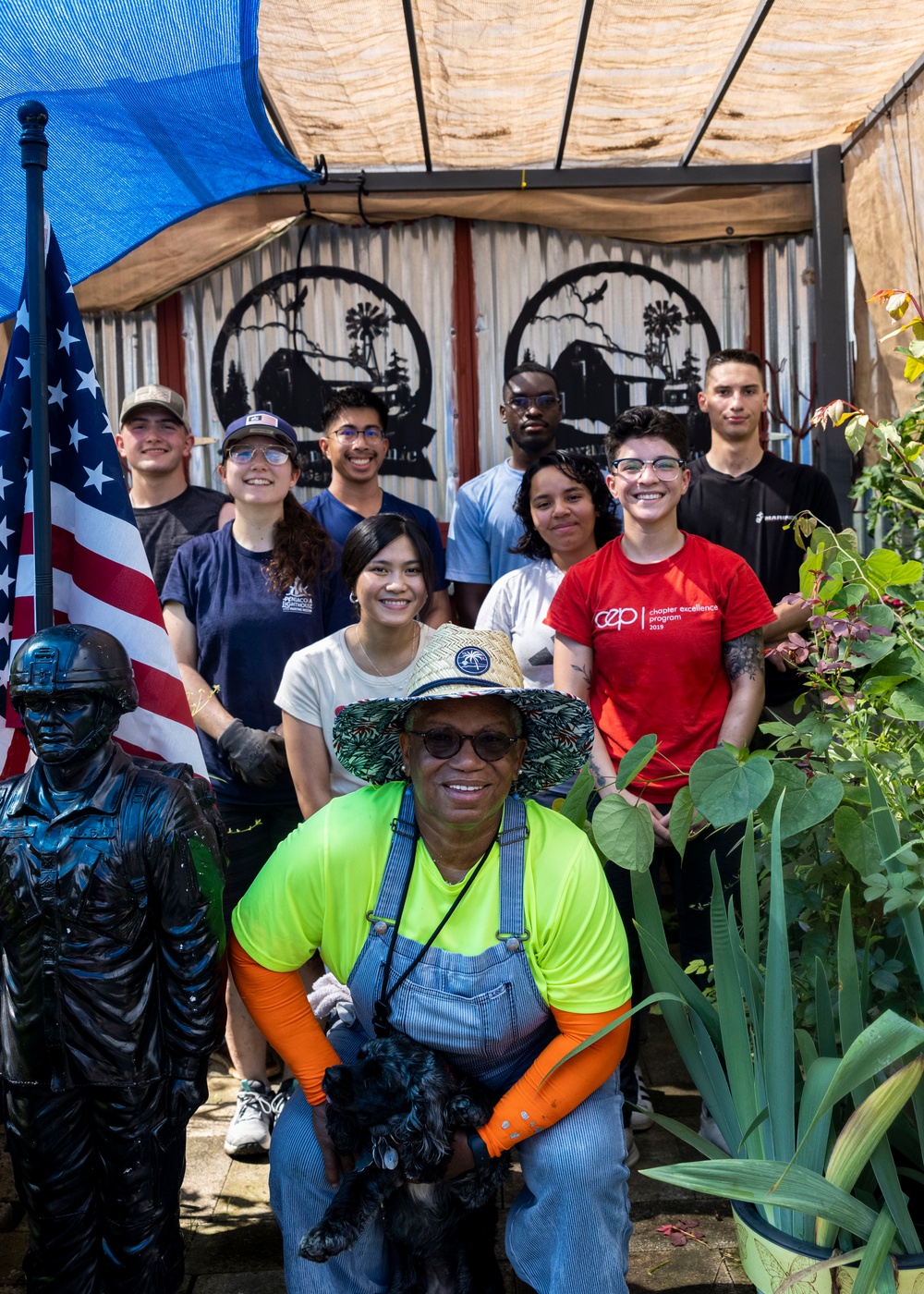 Cherry Point Marines get to digging at local community garden!