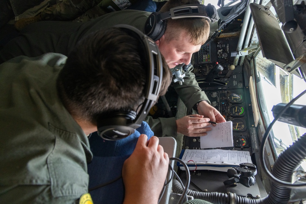 Boom Operators undergo training on KC-135 Stratotanker