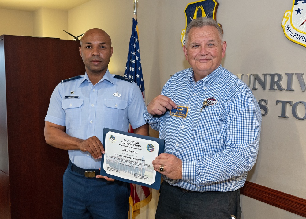 340th FTG welcomes new honorary commanders