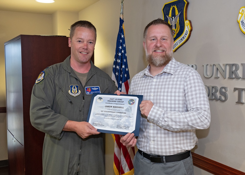 340th FTG welcomes new honorary commanders