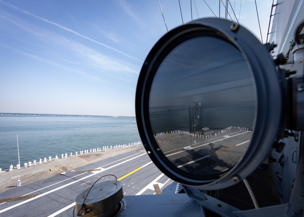 USS Gerald R. Ford (CVN 78) Deployment Departure