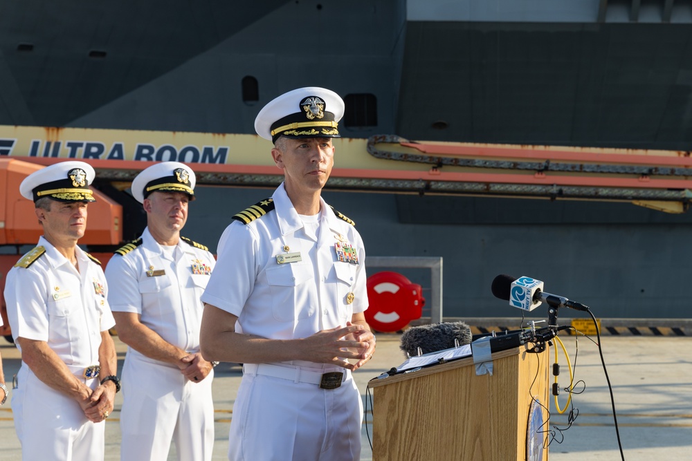 USS Gerald R. Ford Pre-Deployment Press Conference