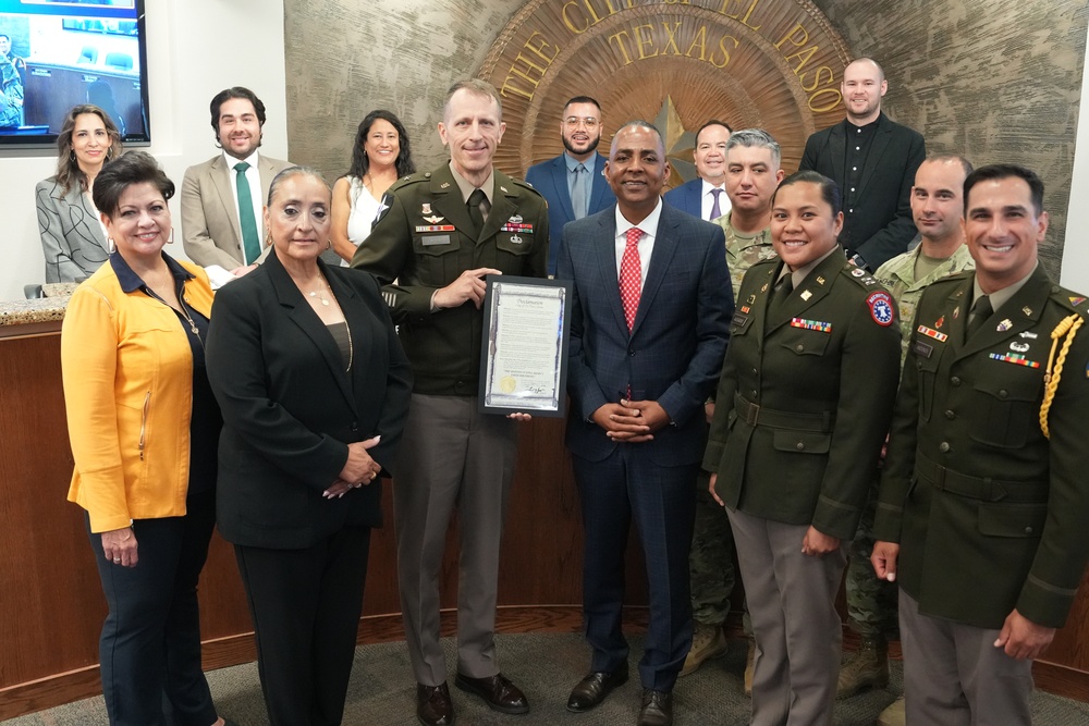 El Paso Honors Army's 250th with Mayoral Proclamation
