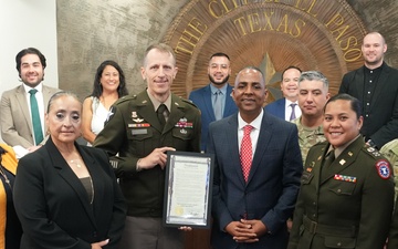 El Paso commemorates Army’s 250th Birthday, Fort Bliss with Proclamation
