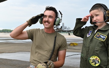 Wings of Hope: A Special Pilot Experience for Two Young Cancer Fighters at the 175th Wing