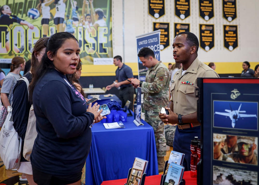 Girls State College Fair with Recruiting Station San Antonio