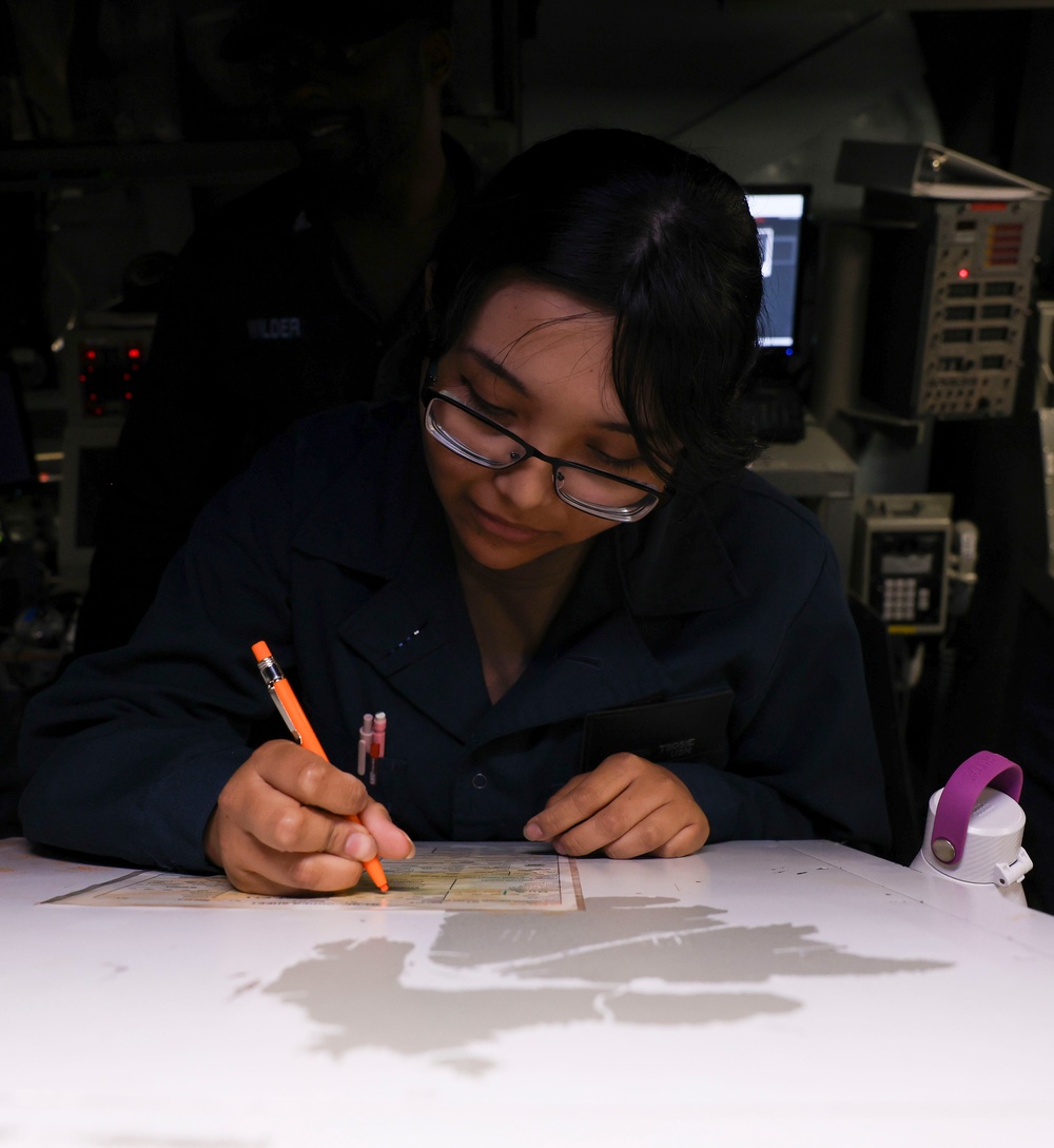 USS Bainbridge Conducts Naval Ship Firing Support Scenario