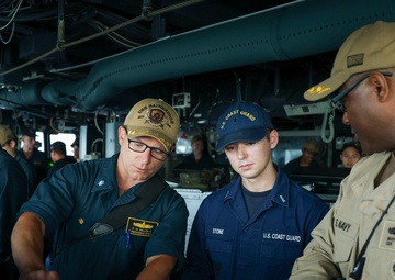 USS Bainbridge Departs Naval Station Norfolk