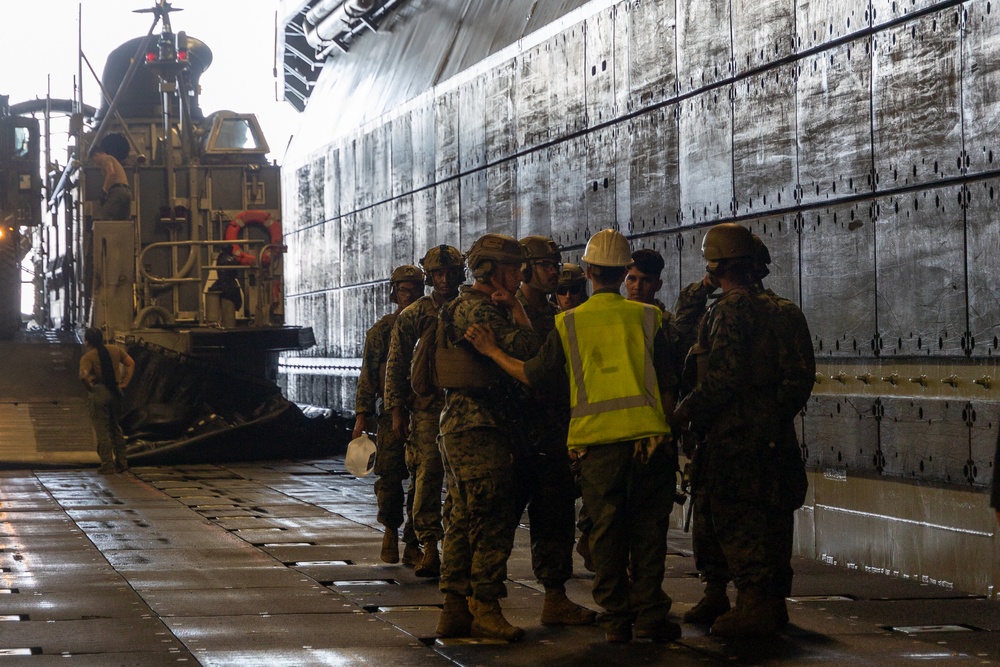 22nd MEU(SOC) | LCACs aboard USS Iwo Jima