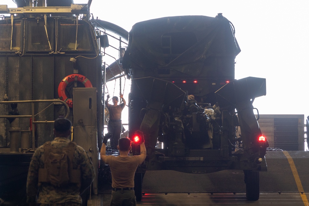 22nd MEU(SOC) | LCACs aboard USS Iwo Jima