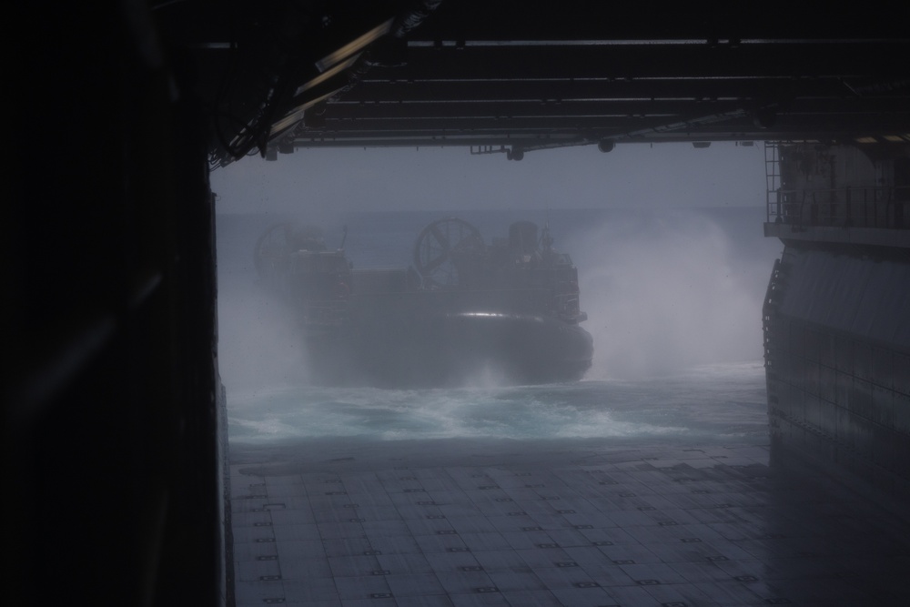 22nd MEU(SOC) | LCACs aboard USS Iwo Jima