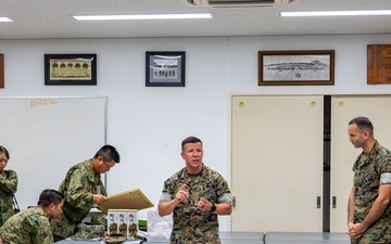 U.S. Marine Corps Sgt. Maj. Rivera Receives Letter of Appreciation from Japan Ground Self-Defense Force Service Members