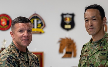 U.S. Marine Corps Sgt. Maj. Rivera Receives Letter of Appreciation from Japan Ground Self-Defense Force Service Members