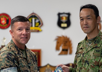 U.S. Marine Corps Sgt. Maj. Rivera Receives Letter of Appreciation from Japan Ground Self-Defense Force Service Members