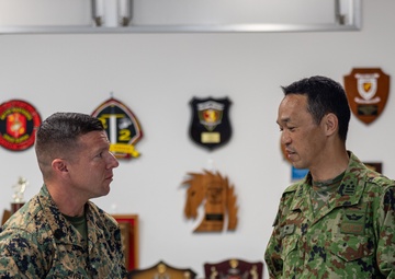U.S. Marine Corps Sgt. Maj. Rivera Receives Letter of Appreciation from Japan Ground Self-Defense Force Service Members
