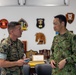 U.S. Marine Corps Sgt. Maj. Rivera Receives Letter of Appreciation from Japan Ground Self-Defense Force Service Members