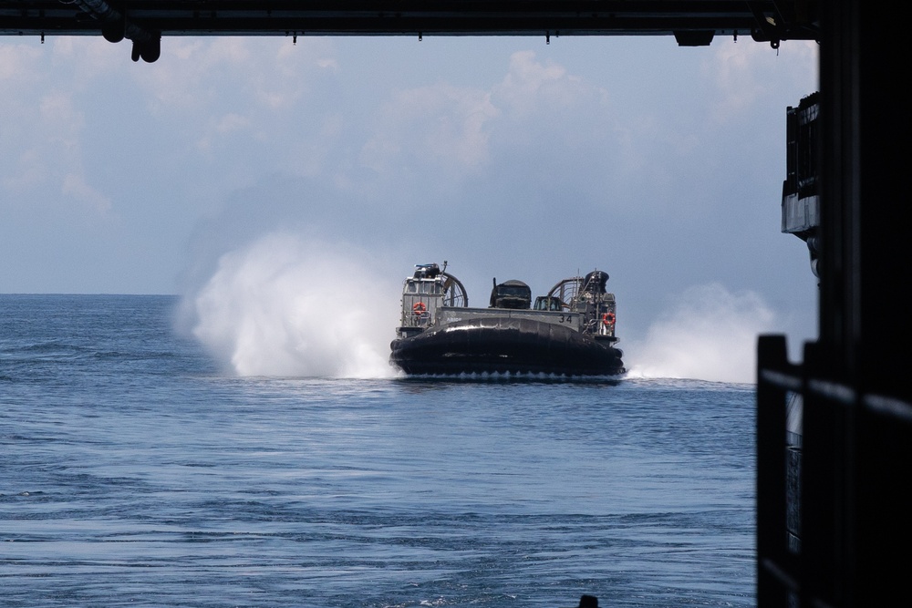 22nd MEU(SOC) | LCACs aboard USS Iwo Jima