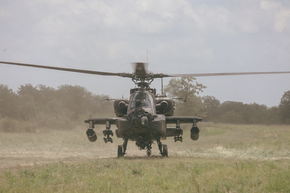 1st Cavalry Division Commander takes flight with 1st Air Cavalry Brigade