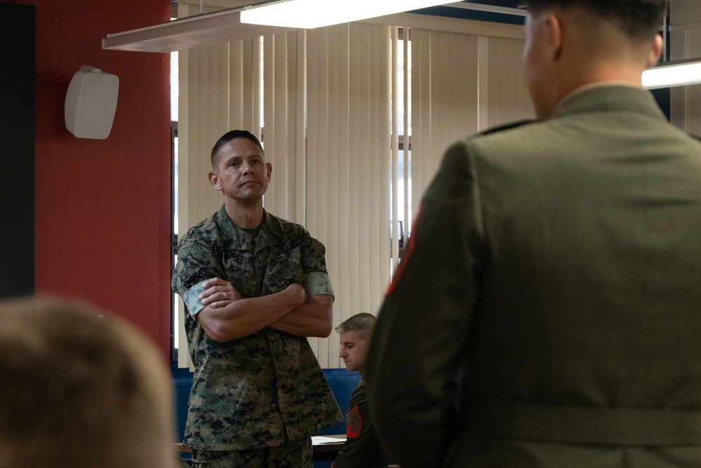 20th Sergeant Major of the Marine Corps Sgt. Maj. Carlos A. Ruiz Visits MCBH