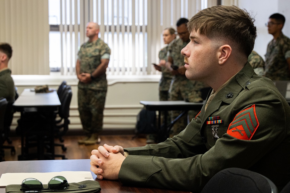 20th Sergeant Major of the Marine Corps Sgt. Maj. Carlos A. Ruiz Visits MCBH