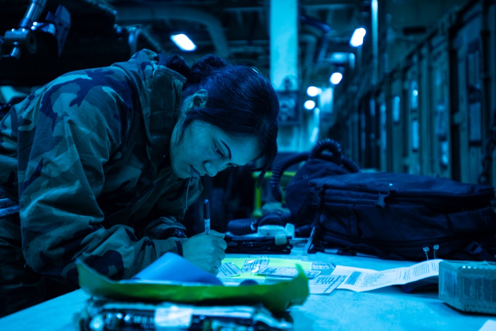 31st Marine Expeditionary Unit Conducts Chemical Response Element Exercise aboard USS America (LHA 6)