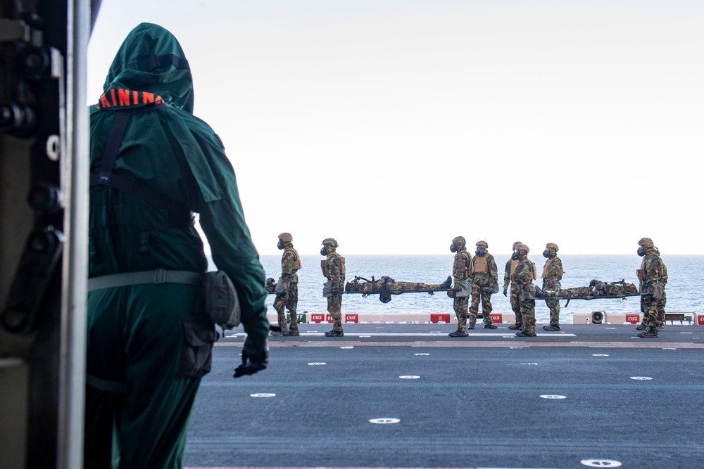 31st Marine Expeditionary Unit Conducts Chemical Response Element Exercise aboard USS America (LHA 6)