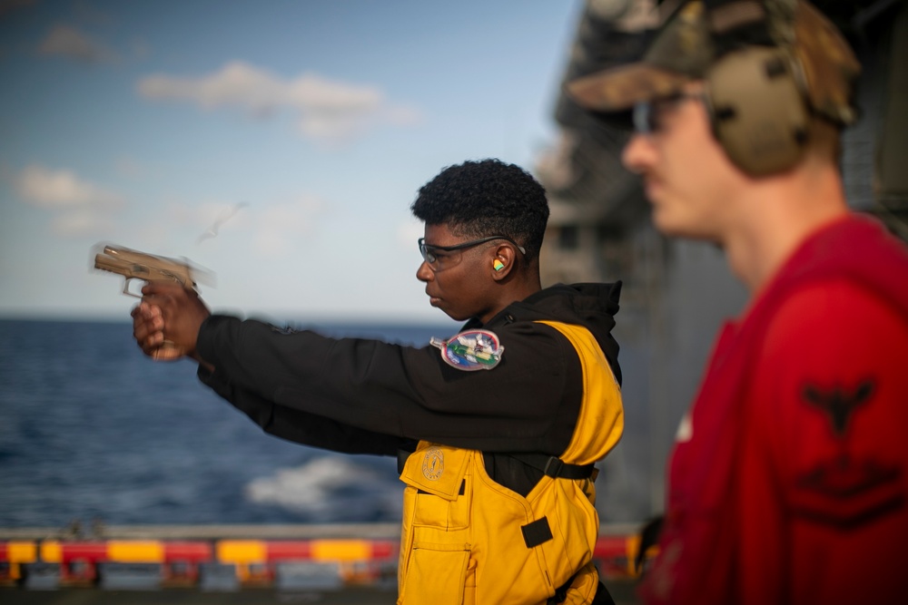 Gun Shoot Aboard USS Tripoli