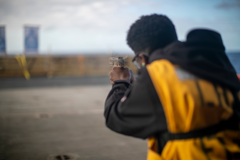 Gun Shoot Aboard USS Tripoli