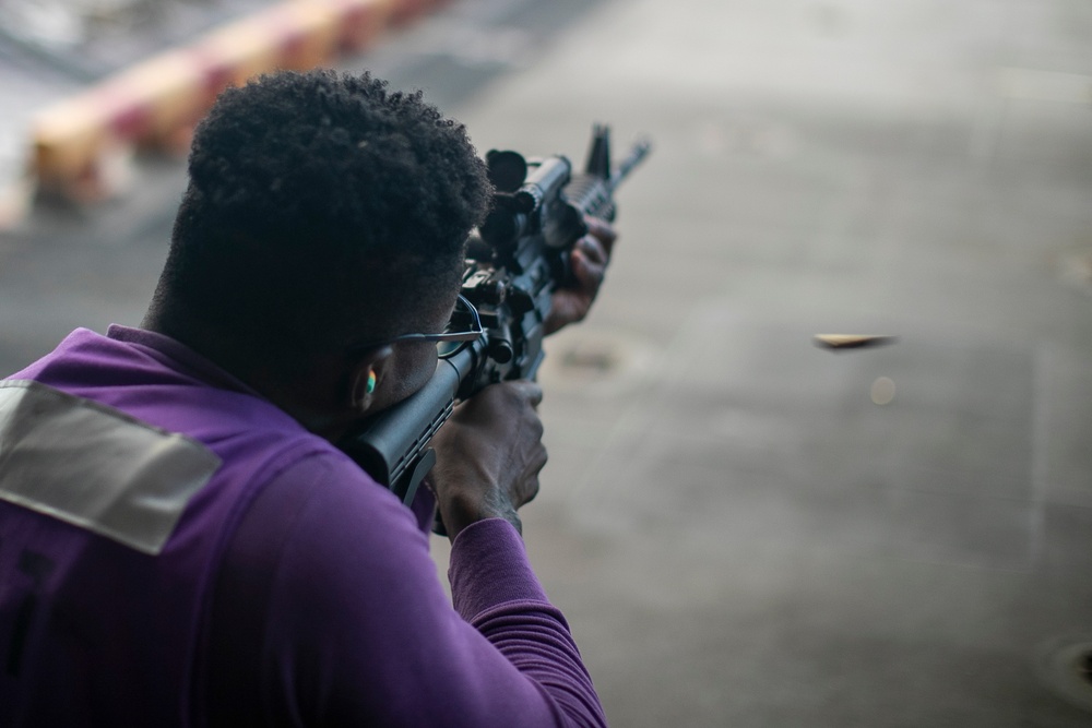 Gun Shoot Aboard USS Tripoli