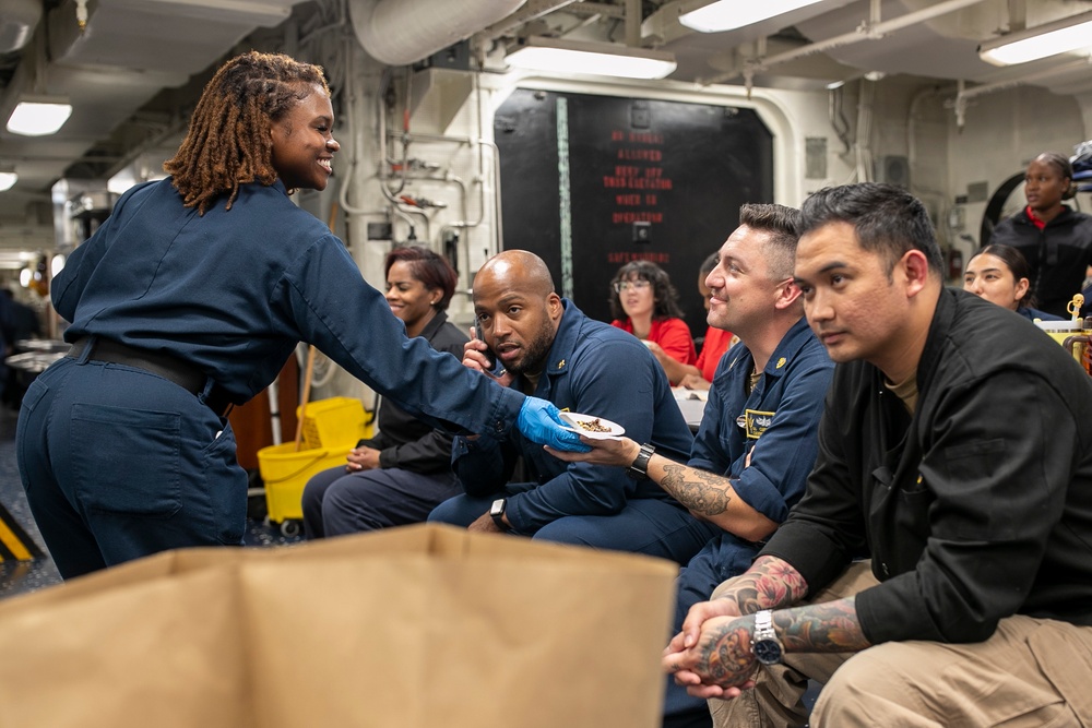 USS Tripoli MWR and the SCPOA Host Bingo and Ice Cream Social