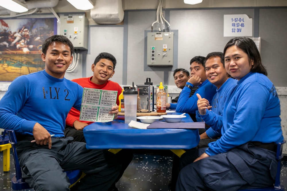 USS Tripoli MWR and the SCPOA Host Bingo and Ice Cream Social