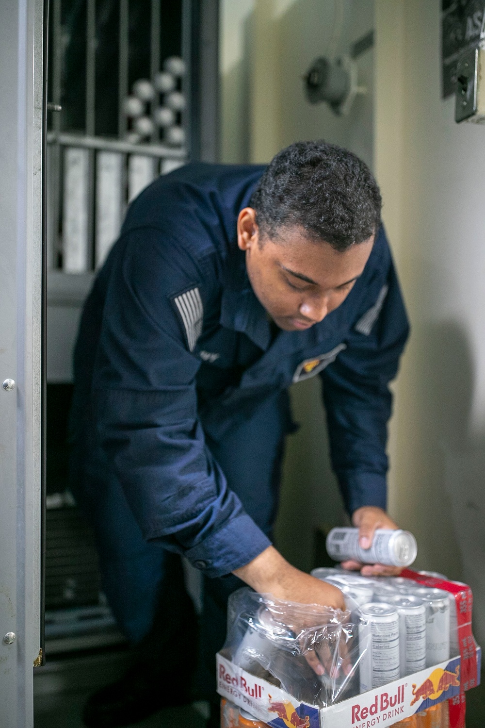 USS Tripoli’s Retail Specialist Stock Vending Machines
