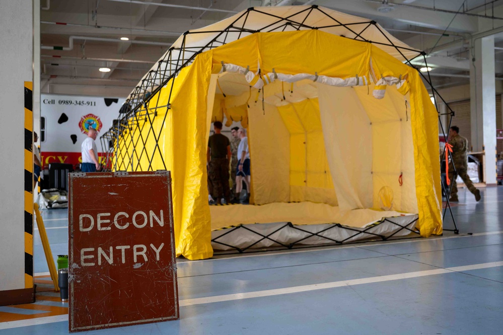 Airmen, Guardsmen and Marines train in HAZMAT response
