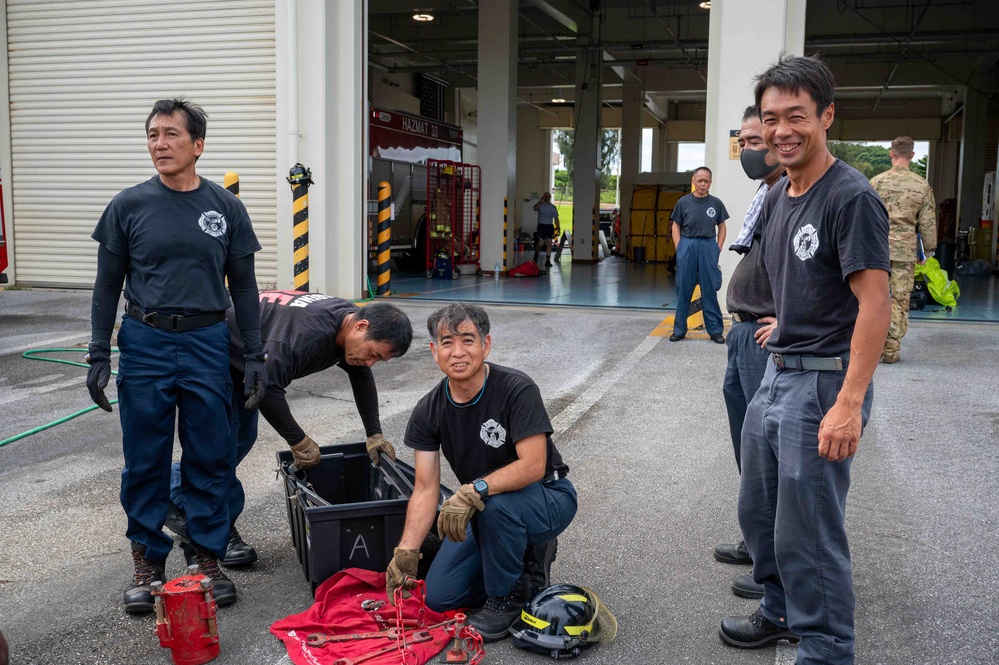 Airmen, Guardsmen and Marines train in HAZMAT response