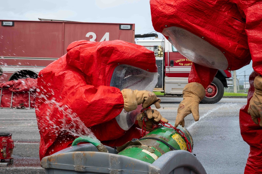 Airmen, Guardsmen and Marines train in HAZMAT response