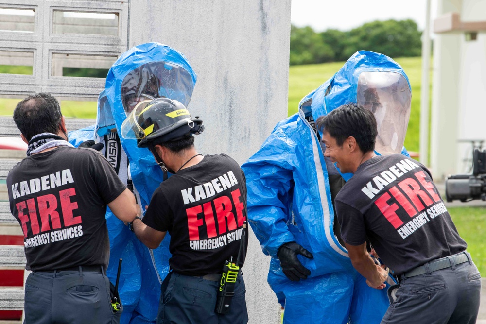 Airmen, Guardsmen and Marines train in HAZMAT response