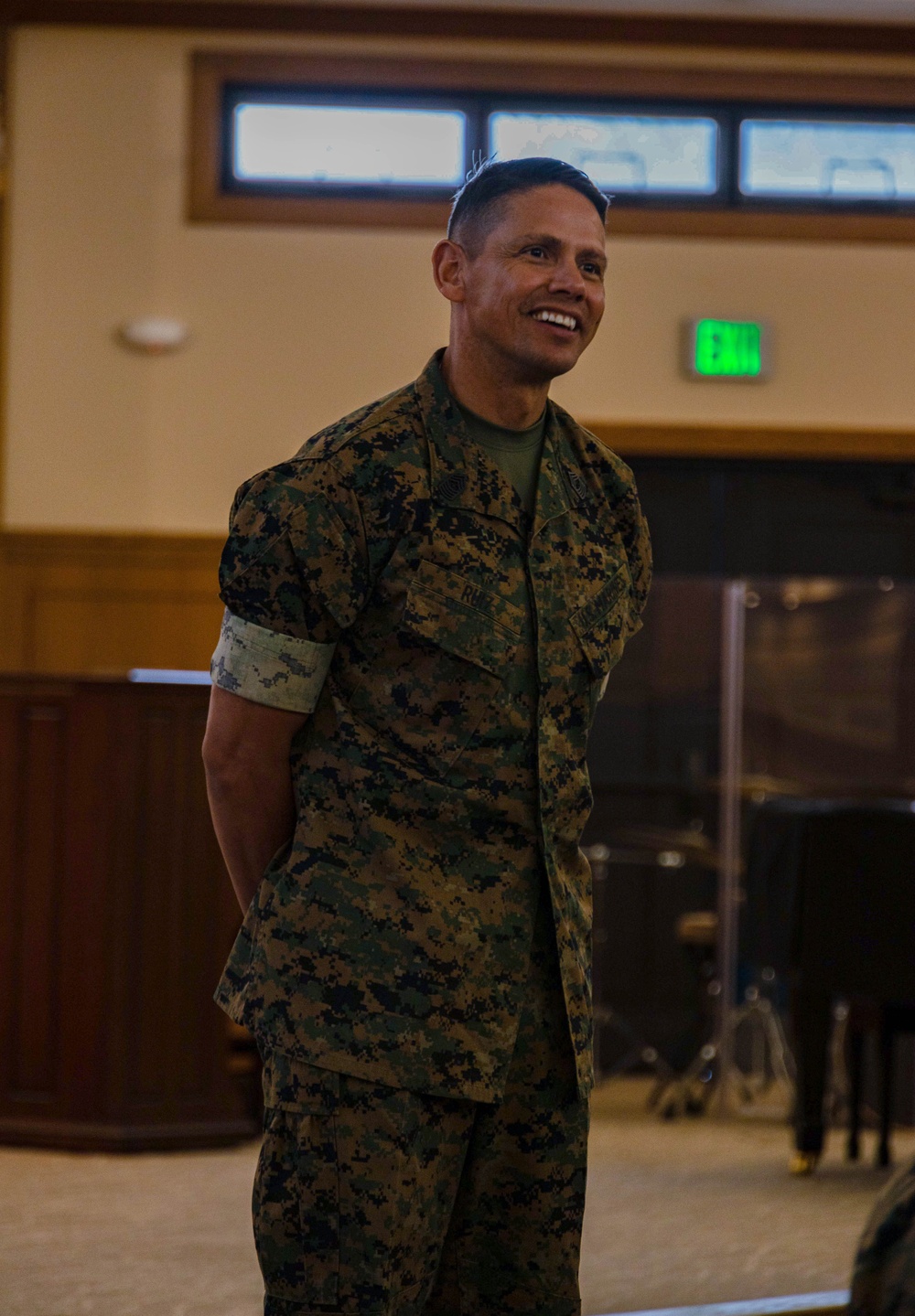 20th Sergeant Major of the Marine Corps Sgt. Maj. Carlos A. Ruiz Speaks to Senior Enlisted