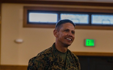 20th Sergeant Major of the Marine Corps Sgt. Maj. Carlos A. Ruiz Speaks to Senior Enlisted