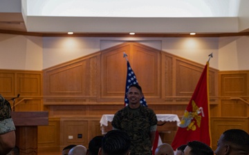 20th Sergeant Major of the Marine Corps Sgt. Maj. Carlos A. Ruiz Speaks to Senior Enlisted