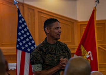20th Sergeant Major of the Marine Corps Sgt. Maj. Carlos A. Ruiz Speaks to Senior Enlisted